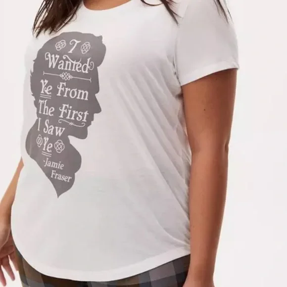 Torrid Outlander Jamie Fraser Silhouette Sleep Top - Picture 2 of 6
